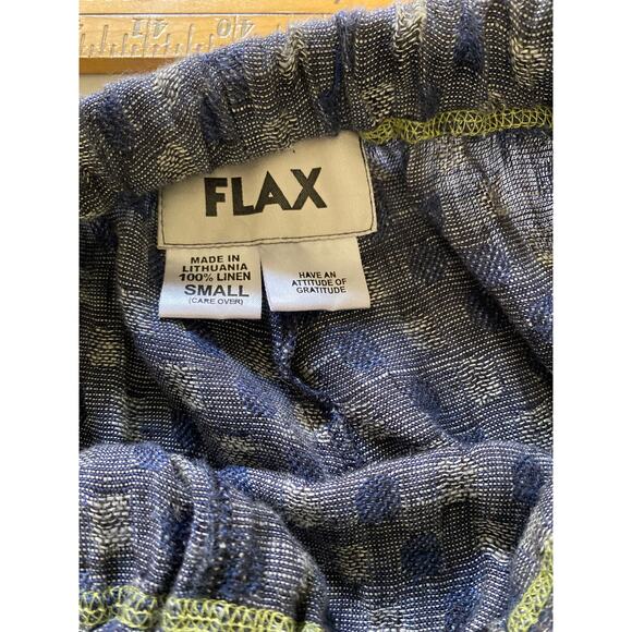 Flax set Blue 100% Linen Top and Bottom Lagenlook Boho Urban‎ Energy Funky edge - Picture 7 of 10